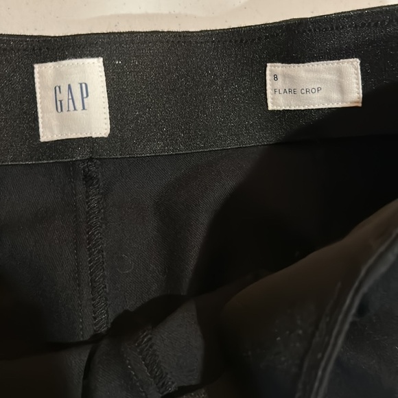 NEW Gap Black Pants Cropped Flare Wide Leg Size 8 - Picture 10 of 17